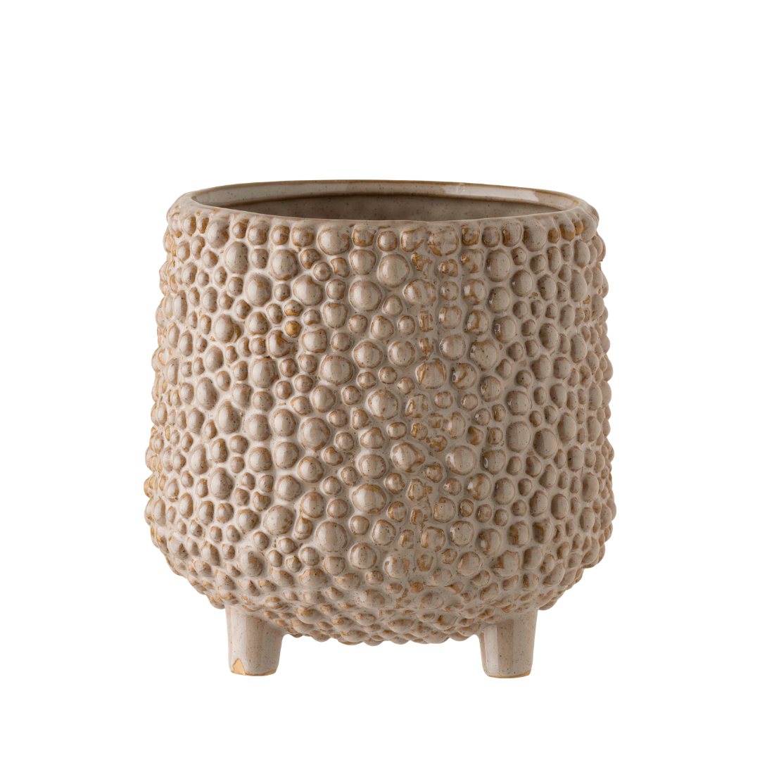 Dots Steingut-Blumentopf